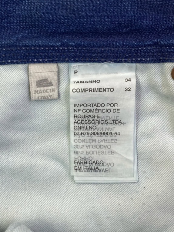 GS RAW DENIM SHORTS WASHED BLUE MEN PRE OWNED L