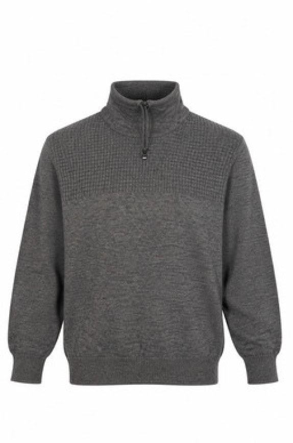 GSTAR RAW KNIT HALF ZIP GREY MEN PRE OWNED L