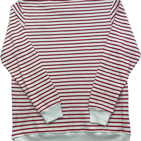 GUCCI CREWNECK MINIMAL WHITE RED UNISEX PRE OWNED
