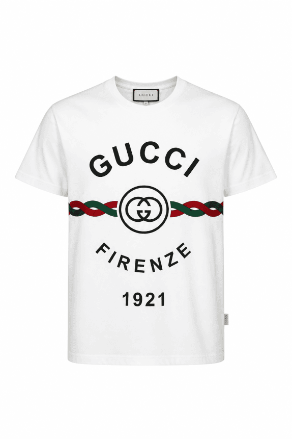 GUCCI GRAPHIC TEE ΛΕΥΚΟ ΑΝΤΡΙΚΟ PRE OWNED M/L