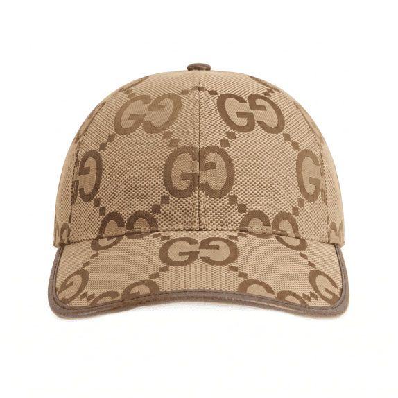 GUCCI ΚΑΠΕΛΟ BASEBALL MONOGRAM BROWN UNISEX PRE OWNED
