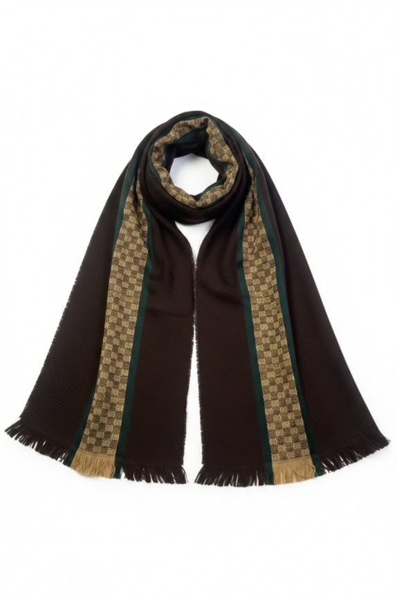 GUCCI ΚΑΣΚΟΛ ΚΛΑΣΙΚΟ ΚΑΦΕ UNISEX PRE OWNED