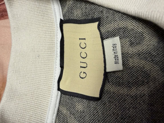 GUCCI POLO MONOGRAM NERO UOMO PRE OWNED M