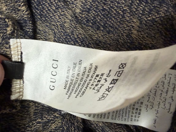 GUCCI 2019 POLO SHIRT LOGO BEIGE UOMO PRE OWNED L