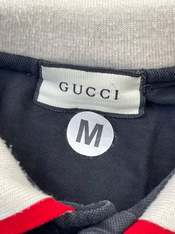 GUCCI POLO SHIRT RETRO BLACK ΑΝΤΡΙΚΟ PRE OWNED XL
