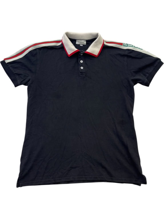 GUCCI POLO SHIRT RETRO BLACK ΑΝΤΡΙΚΟ PRE OWNED XL