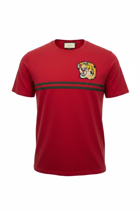 GUCCI T SHIRT GRAPHIC ΚΟΚΚΙΝΟ ΑΝΤΡΙΚΟ PRE OWNED XL