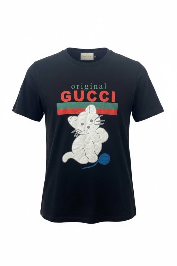 GUCCI T SHIRT GRAPHIC ΜΑΥΡΟ ΓΥΝΑΙΚΕΙΟ PRE OWNED S