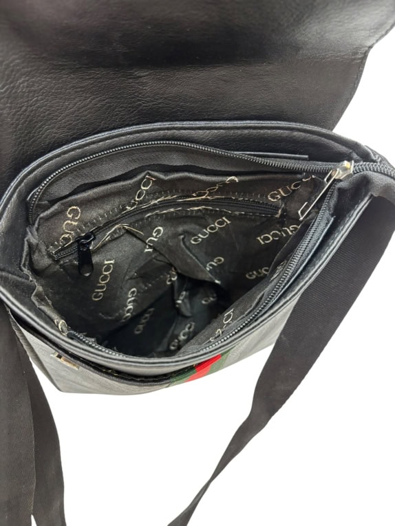 GUCCI ΤΣΑΝΤΑ ΩΜΟΥ MINIMAL ΜΑΥΡΟ UNISEX PRE OWNED