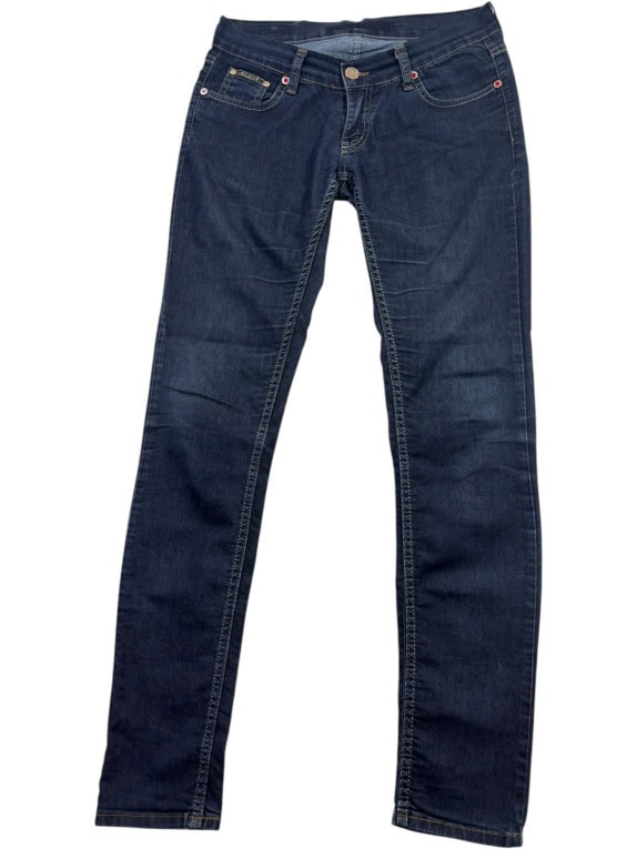 GUCCI ΤΖΙΝ ΠΑΝΤΕΛΟΝΙ SLIM FIT ΣΚΟΥΡΟ ΜΠΛΕ ΓΥΝΑΙΚΕΙΟ PRE OWNED