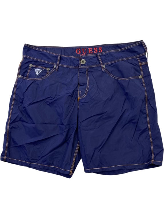 GUESS BERMUDA SHORTS STREETWEAR NAVY ΑΝΤΡΙΚΟ PRE OWNED S