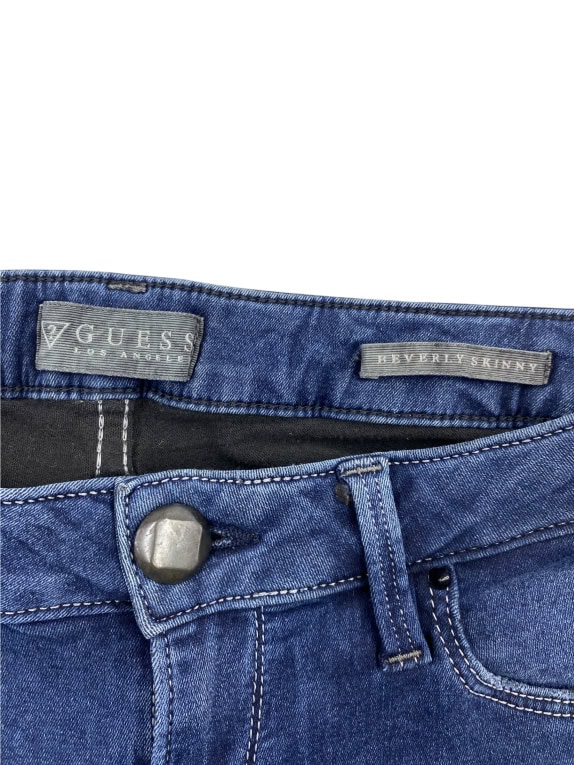 Guess Beverly Jeans Skinny Casual con Logo Blu da Donna XS