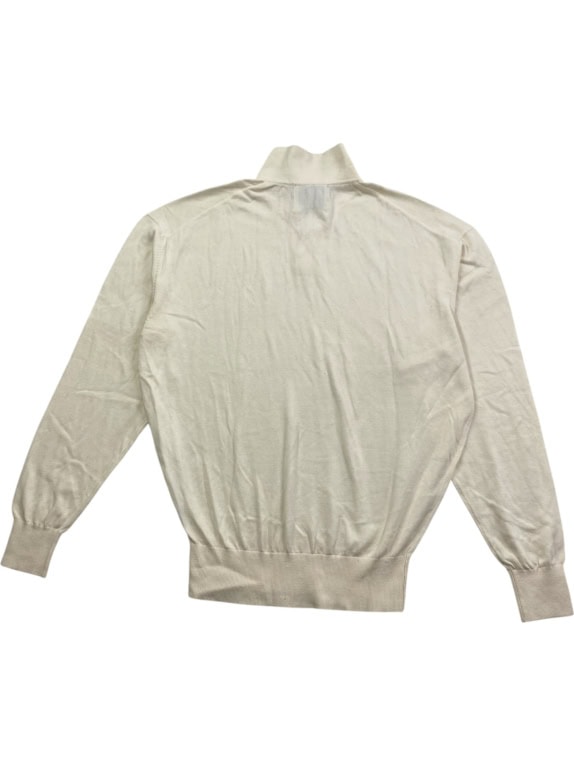 GUESS Off-White Long Sleeve Knit Polo Men’s XL