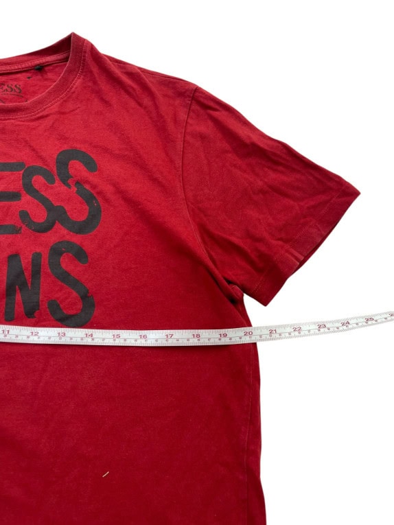 GUESS JEANS GRAPHIC TEE RED ΑΝΤΡΙΚΟ PRE OWNED M