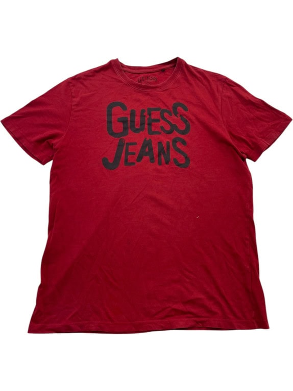 GUESS JEANS GRAPHIC TEE RED ΑΝΤΡΙΚΟ PRE OWNED M