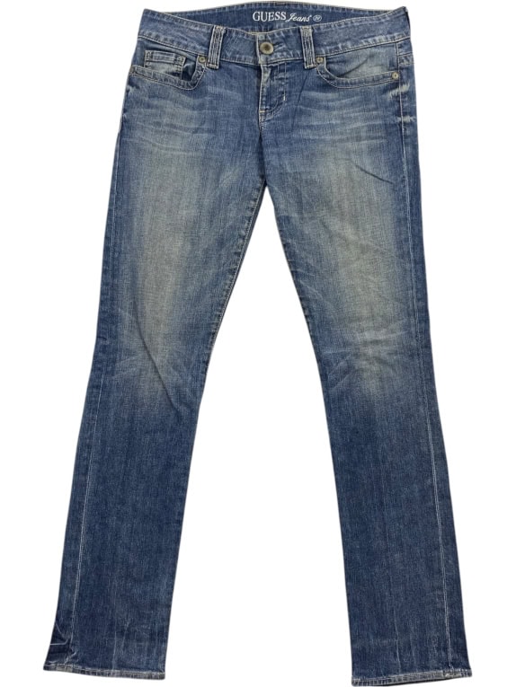 Guess Jeans Γυναικείο Τζιν Παντελόνι Μπλε Slim Fit