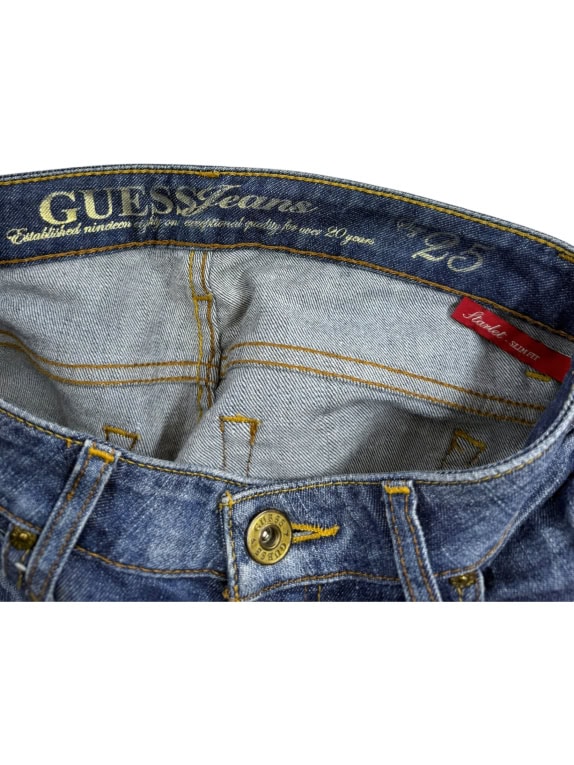 GUESS Jeans Pantaloni jeans CASUAL con logo blu da donna XS