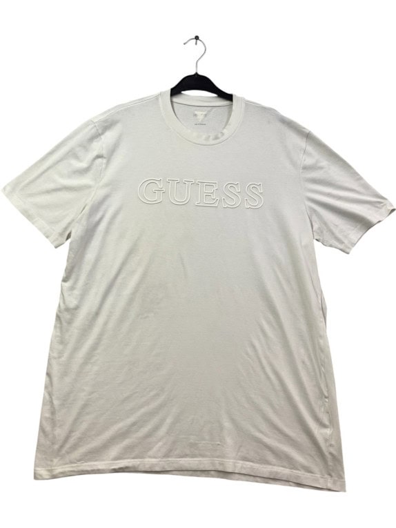 GUESS ΚΟΝΤΟΜΑΝΙΚΟ MINIMAL OFF WHITE ΑΝΤΡΙΚΟ PRE OWNED XL