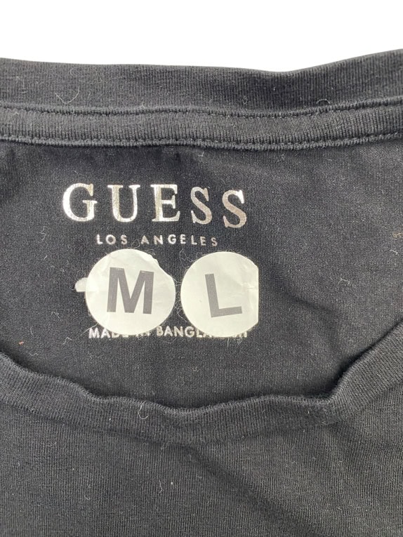 GUESS ΜΠΛΟΥΖΑ ΜΑΚΡΥΜΑΝΙΚΗ VINTAGE ΛΟΓΟΤΥΠΟ ΜΑΥΡΟ ΓΥΝΑΙΚΕΙΟ M/L
