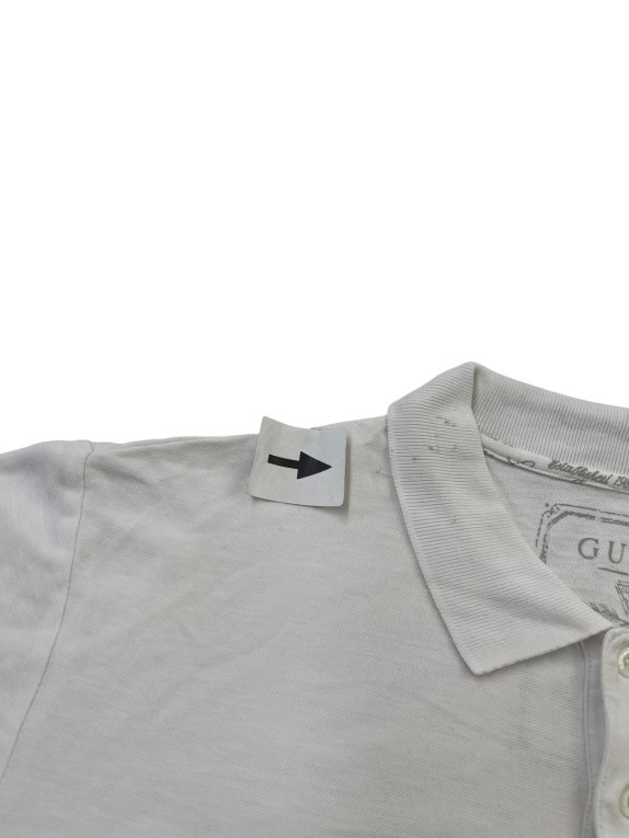 GUESS ΜΠΛΟΥΖΑ POLO MINIMAL ΑΝΟΙΧΤΟ ΓΚΡΙ ΑΝΤΡΙΚΟ PRE OWNED S