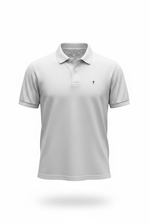 GUESS POLO MINIMAL GRIGIO CHIARO UOMO PRE OWNED S