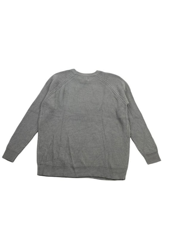 GUESS CHUNKY KNIT SWEATER ORIGINAL DESIGN LIGHT GREY MEN'S L