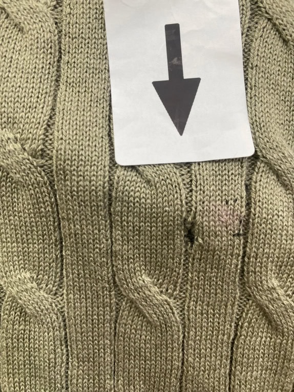GUESS ΠΛΕΚΤΗ ΜΠΛΟΥΖΑ ΜΕ ΚΟΤΣΙΔΕΣ VINTAGE ΣΤΥΛ ΛΑΔΙ UNISEX L