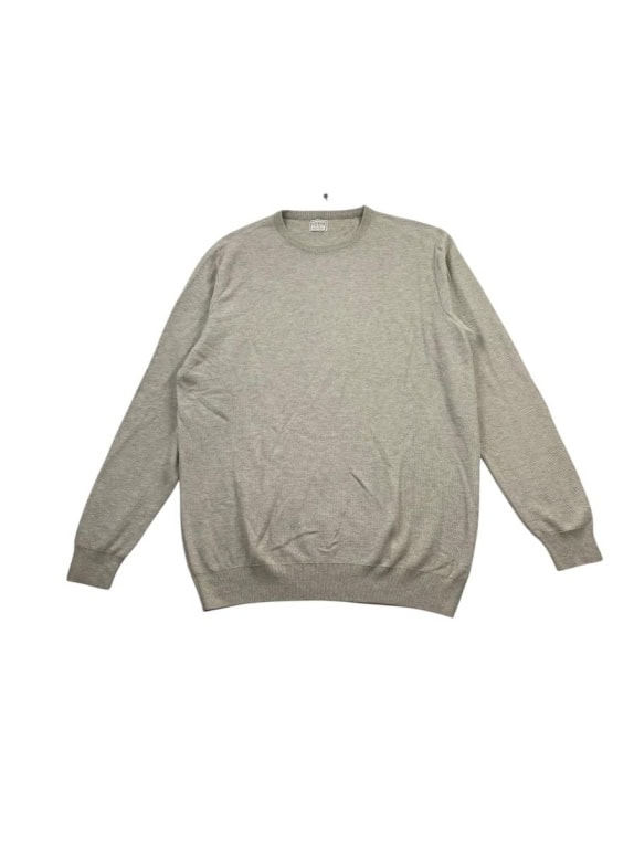 Guess Πλεκτή Μπλούζα Vintage Fine Knit Μπεζ Ανδρική L