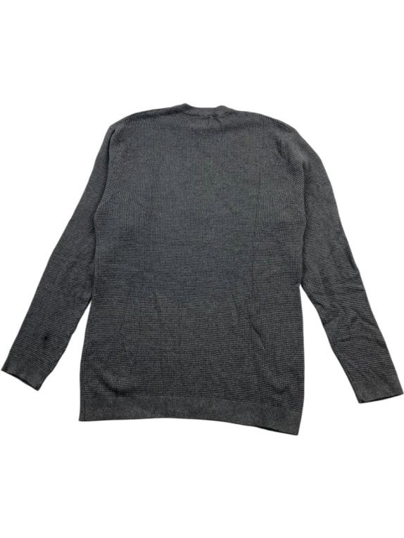 GUESS ΠΛΕΚΤΗ ΜΠΛΟΥΖΑ WAFFLE KNIT VINTAGE STYLE ΓΚΡΙ ΑΝΔΡΙΚΗ L