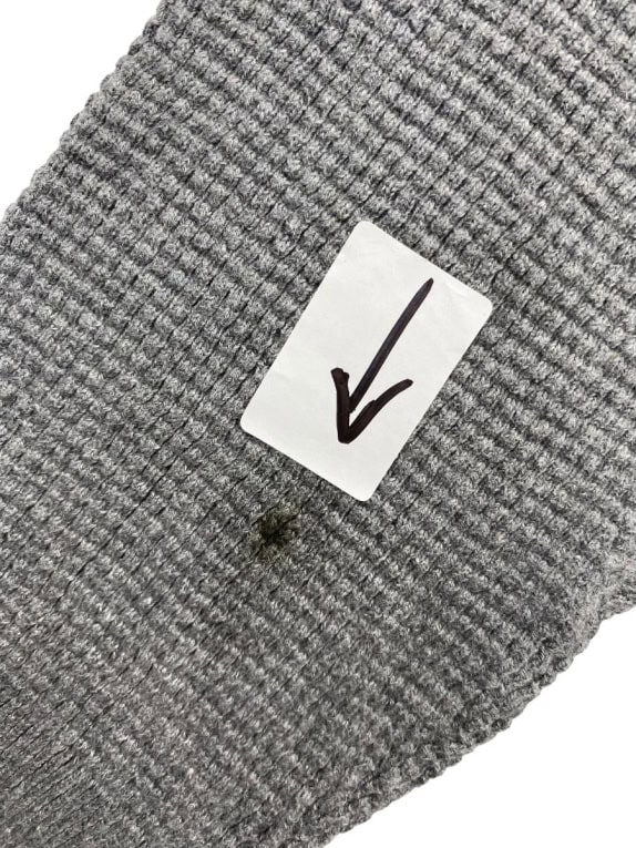GUESS ΠΛΕΚΤΗ ΜΠΛΟΥΖΑ WAFFLE KNIT VINTAGE STYLE ΓΚΡΙ ΑΝΔΡΙΚΗ L
