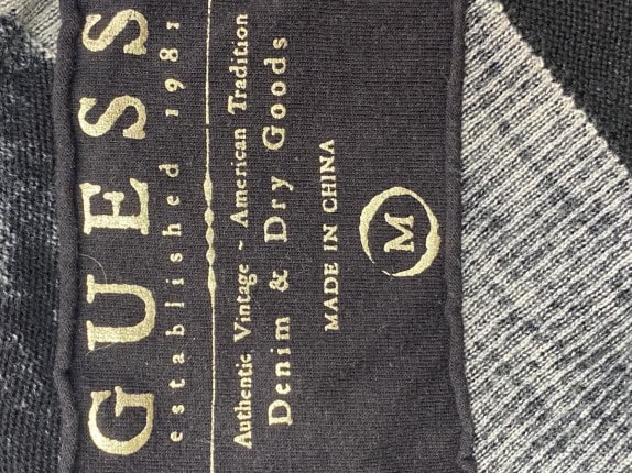 GUESS ΠΛΕΚΤΗ ΖΑΚΕΤΑ MINIMAL ΜΑΥΡΟ ΑΝΤΡΙΚΟ PRE OWNED M