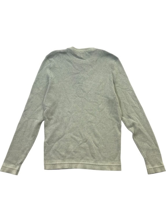GUESS CREWNECK SWEATER MINIMAL LIGHT GREEN MENS PRE OWNED L