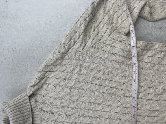 GUESS MAGLIONE IN MAGLIA MINIMAL CREMA DONNA PRE OWNED L