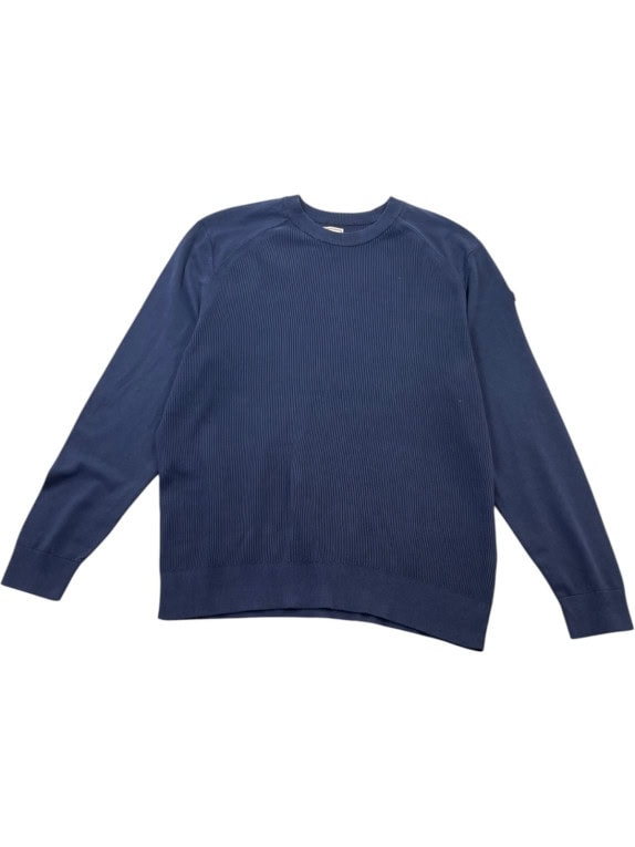 GUESS KNIT SWEATER MINIMAL NAVY MEN PRE OWNED XL