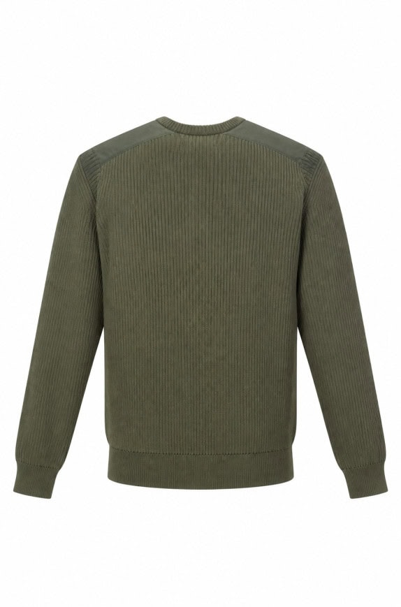 GUESS MAGLIONE MAGLIA MINIMAL VERDE UOMO PRE OWNED XL