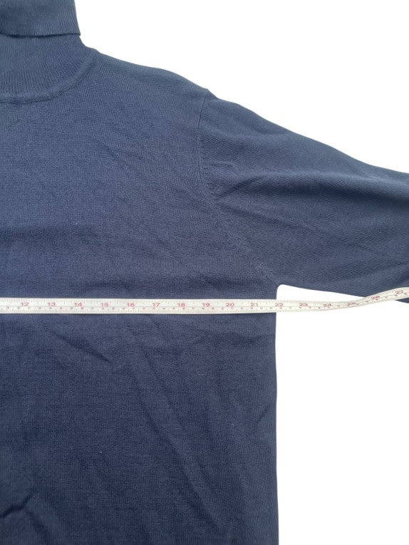 GUESS ΠΛΕΚΤΟ ΖΙΒΑΓΚΟ MINIMAL NAVY ΑΝΤΡΙΚΟ PRE OWNED L