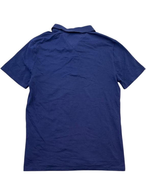 GUESS POLO SHIRT MINIMAL NAVY MEN PRE OWNED M