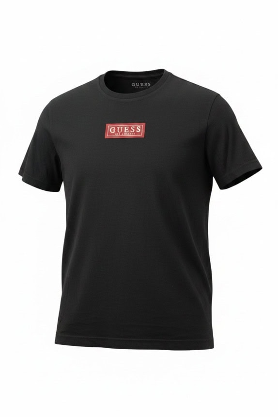 GUESS T SHIRT MINIMAL ΜΑΥΡΟ ΑΝΤΡΙΚΟ PRE OWNED M
