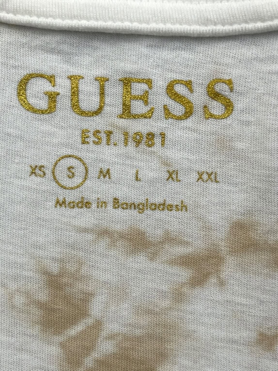 GUESS T SHIRT TIE DYE OFF WHITE ΓΥΝΑΙΚΕΙΟ PRE OWNED S