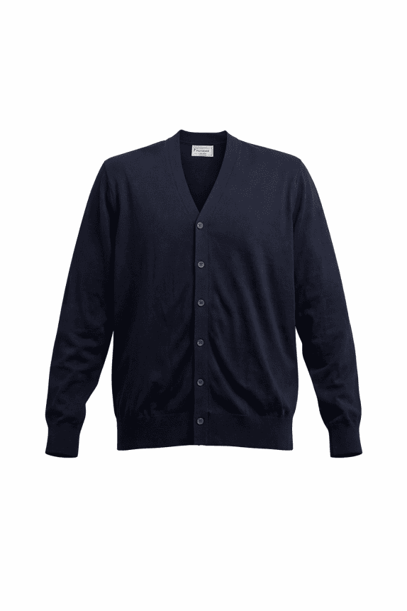 GUESS Cardigan lavorato a maglia classico con bottoni blu scuro da uomo 3XL