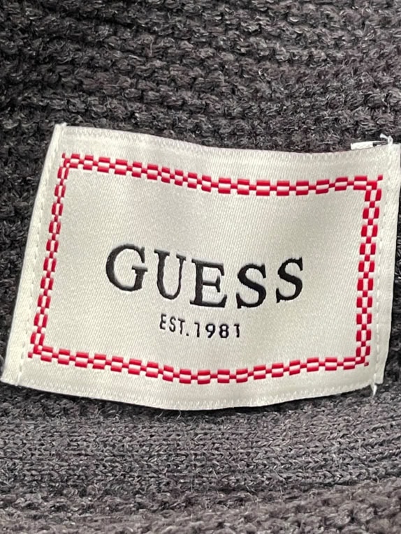 Guess Knit Cardigan Black Button-Up Unisex XXL
