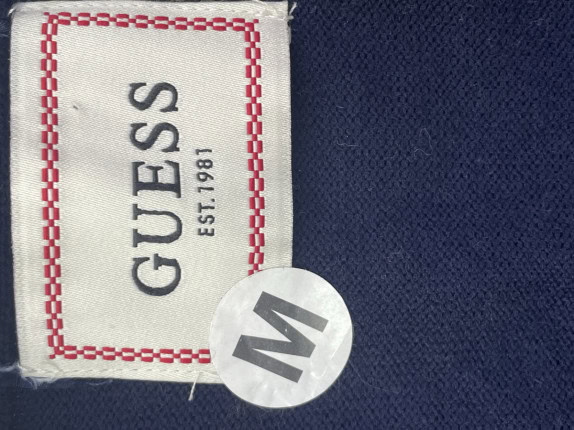 GUESS ΖΑΚΕΤΑ ΠΛΕΚΤΗ ΜΕ ΚΟΥΜΠΙΑ ΜΠΛΕ ΑΝΤΡΙΚΟ PRE OWNED M