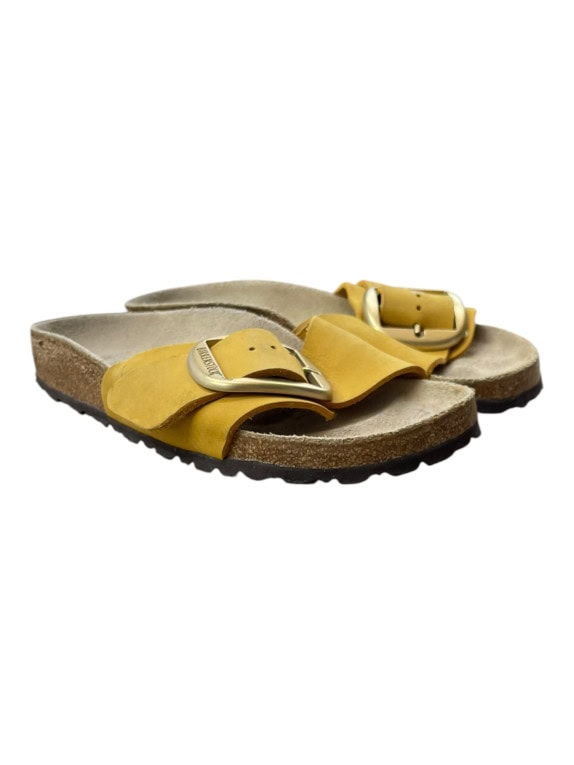 Women’s Birkenstock Madrid Yellow Leather Sandals Size 35