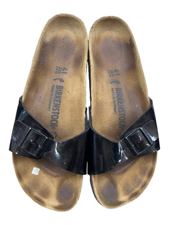 Γυναικείες Παντόφλες Birkenstock Μαύρες Λουστρίνι Νο41