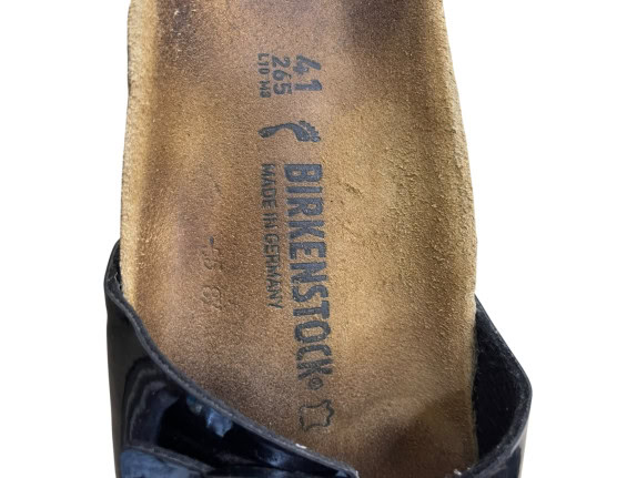 Γυναικείες Παντόφλες Birkenstock Μαύρες Λουστρίνι Νο41