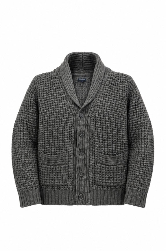 GUTTERIDGE CARDIGAN ΜΙΝΙΜΑΛ ΓΚΡΙ ΑΝΤΡΙΚΟ PRE OWNED XL