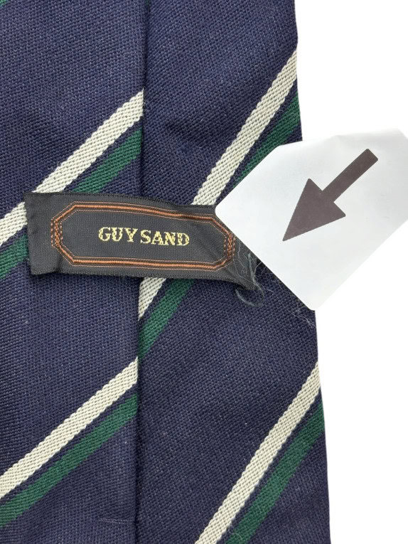 GUY SAND TIE CLASSIC NAVY MENS PRE OWNED