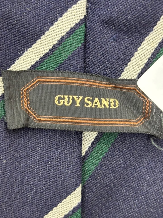 GUY SAND TIE CLASSIC NAVY MENS PRE OWNED