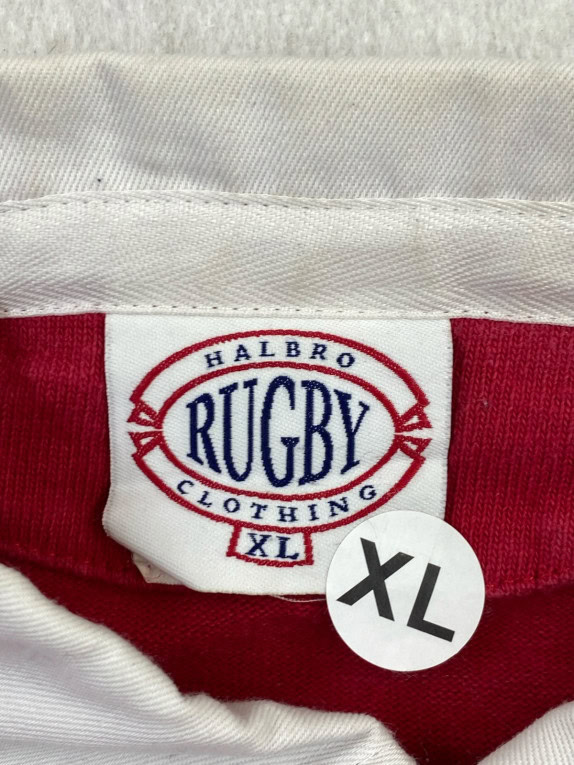 HALBRO ΜΠΛΟΥΖΑ ΡΑΓΚΜΠΙ RETRO ΚΟΚΚΙΝΗ ΑΝΤΡΙΚΟ PRE OWNED XL