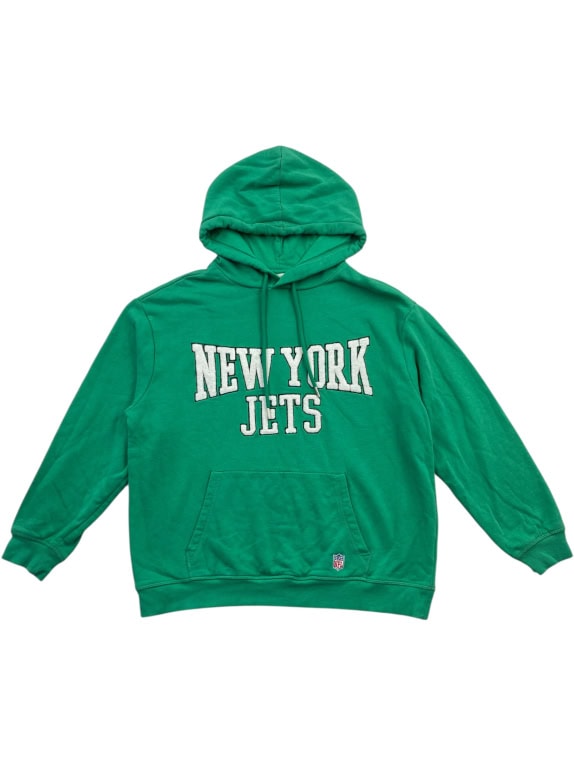 H&M felpa con cappuccio logo New York Jets verde unisex medium